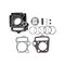 47mm xi lanh Piston Ring Gasket Bộ Kit cho 90cc ATV Dirt Bike nhà cung cấp